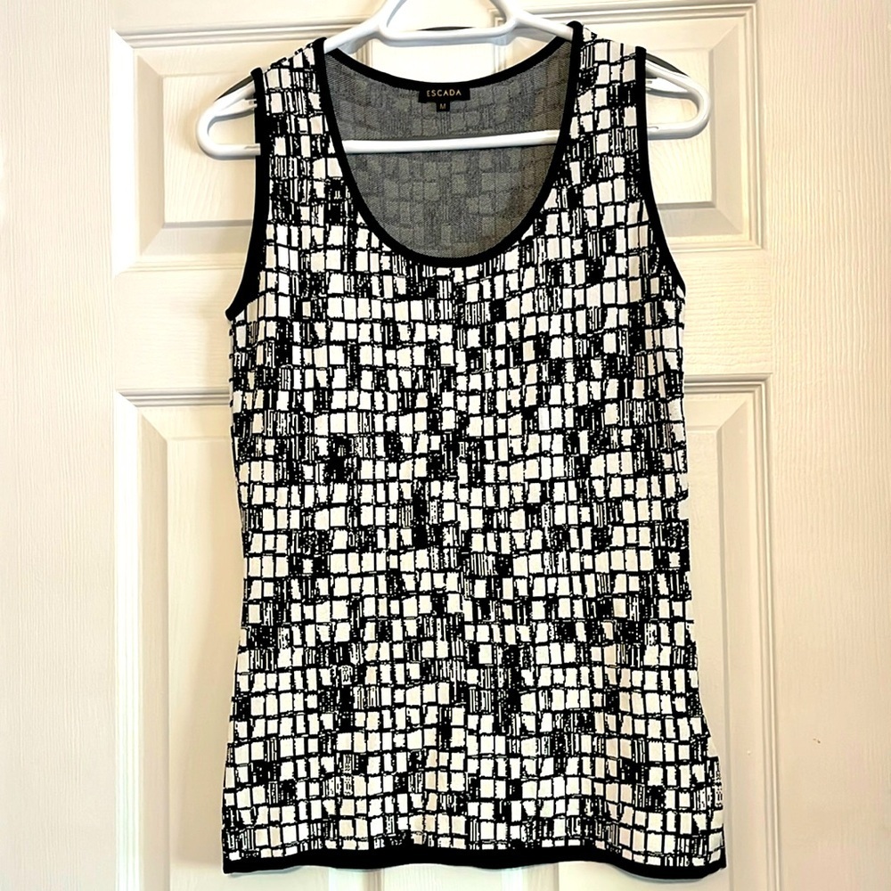 Escada Black and White Women's Top